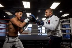 Fighting Freedom Leather Focus Mitts 23 Fighting Freedom Leather Focus Mitts -Boxing Shop flfm2 bk bl 1