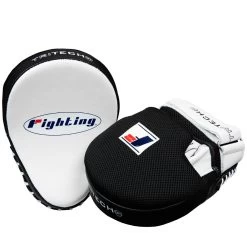 Fighting Tri-Tech Curved Mitts -Boxing Shop fsppm wh bk 4