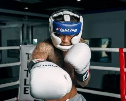 Fighting Force Full Training Headgear -Boxing Shop ftghgf wh bl bk 2 1