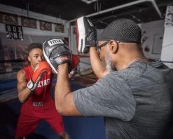 TITLE Boxing Gel Blockade Punch Mitts -Boxing Shop gcpmc2 bk rd wh 1 3 1 1