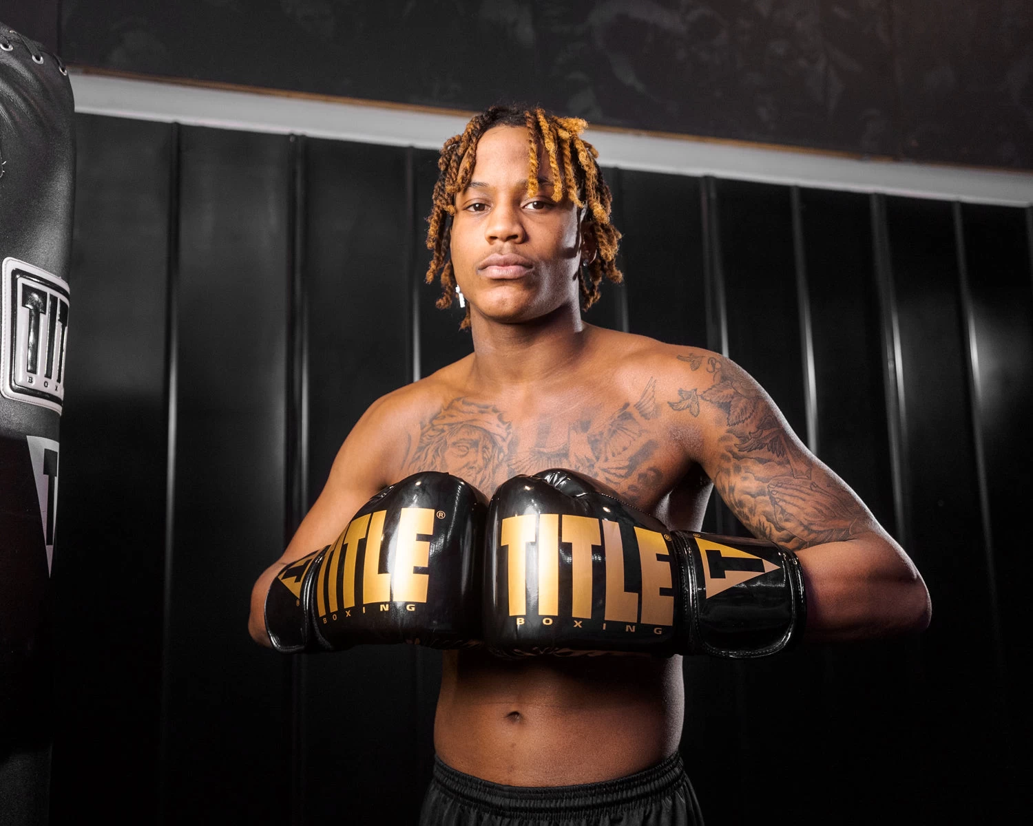 TITLE Boxing Inferno Intensity Elastic Training Gloves 2 TITLE Boxing Inferno Intensity Elastic Training Gloves - Image 2