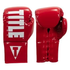 TITLE Boxing Inferno Intensity Lace Training Gloves 35 TITLE Boxing Inferno Intensity Lace Training Gloves -Boxing Shop itgli rd wh 001