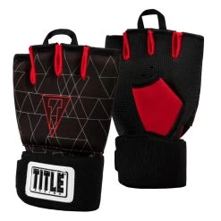 TITLE Boxing Defender Sublimated Glove Wraps -Boxing Shop ksgw bk rd 2 1