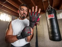 TITLE Boxing Defender Sublimated Glove Wraps -Boxing Shop ksgw bk rd 1 1