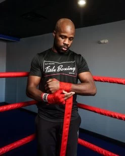 TITLE Boxing Qlty Goods Wicking Tee 13 TITLE Boxing Qlty Goods Wicking Tee -Boxing Shop kta33 bk 1