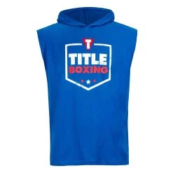TITLE Boxing Jumbo Logo Sleeveless Hoodie