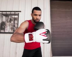 TITLE Boxing Gel Lava Leather Series Sparring Gloves -Boxing Shop mlvlsg wh rd bk 4