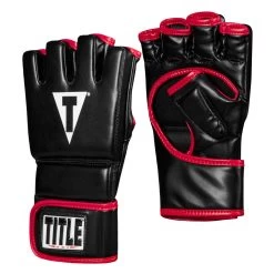 TITLE MMA Perform Hybrid Sparring Gloves 2.0 -Boxing Shop phsg2 bk rd 2 1