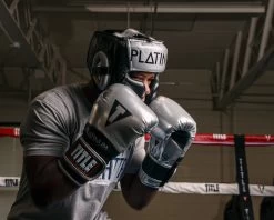 TITLE Platinum Traditional Training Headgear -Boxing Shop plhgt bk sv 3 1 1