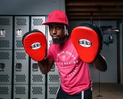 Pro Mex Pantera Curved Punch Mitts 3.0 -Boxing Shop pmpmc3 bk rd 1