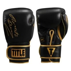 TITLE Boxing Roberto Duran Signature Leather Bag Gloves