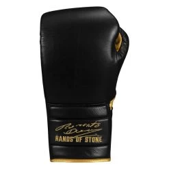 TITLE Boxing Roberto Duran Leather Sparring Gloves -Boxing Shop rdsg bk gd 03