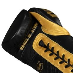 TITLE Boxing Roberto Duran Leather Sparring Gloves -Boxing Shop rdsg bk gd 05