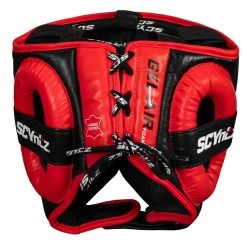 SCYntz Leather Headgear -Boxing Shop scyhg bk rd 4 1
