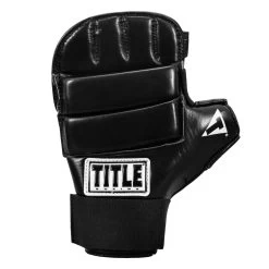 TITLE Boxing Leather Super Speed Bag Gloves -Boxing Shop sglv3 bk 03