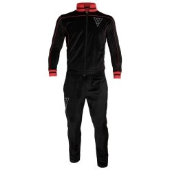 TITLE "Boxing Ain't Easy" Velour Warm Up -Boxing Shop tb166 bk rd 1 2