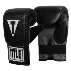 TITLE Boxing Pro Leather Bag Gloves 3.0 -Boxing Shop tbg3 bk gr 02