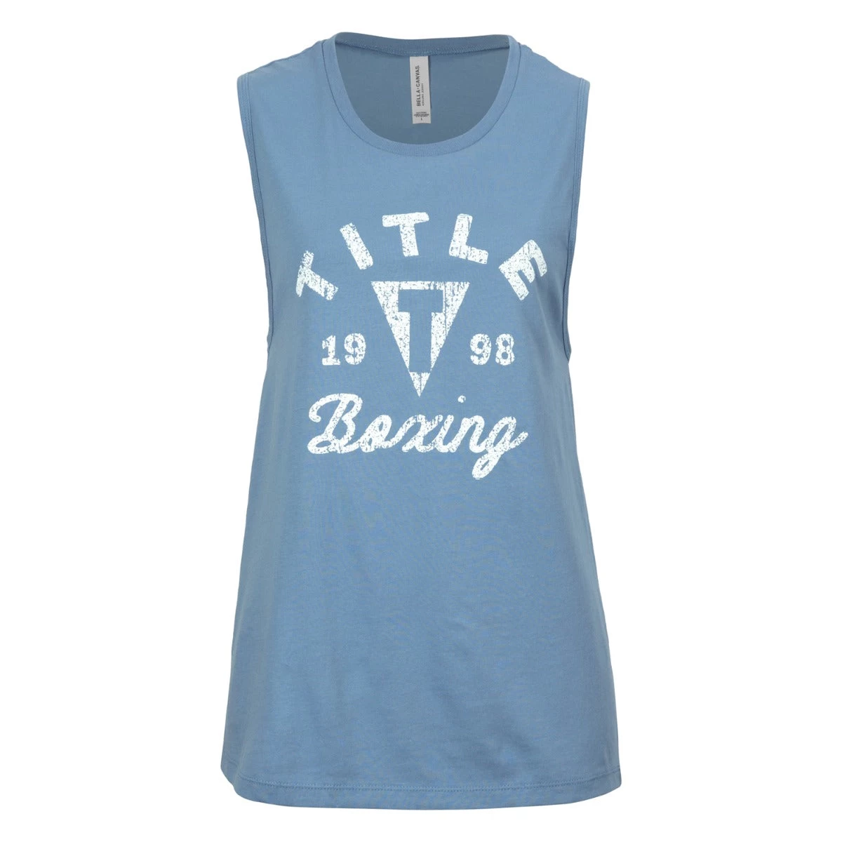 TITLE Boxing Women's Distressed Label Muscle Tank 1 TITLE Boxing Women's Distressed Label Muscle Tank