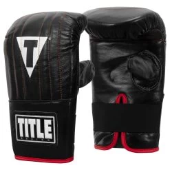 TITLE Boxing Professional Old School Leather Bag Gloves 3.0 -Boxing Shop tlsbg3 bk 02