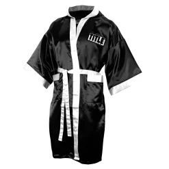 TITLE Boxing Full Length Robe -Boxing Shop tsrfl bk wh 01
