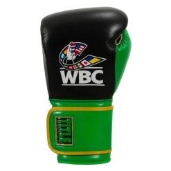 WBC By TITLE Boxing Training Gloves -Boxing Shop wbctg bk gn 03