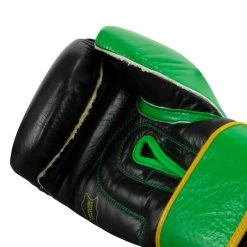 WBC By TITLE Boxing Training Gloves -Boxing Shop wbctg bk gn 05