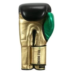 WBC By TITLE Boxing Green Belt Bag Gloves -Boxing Shop wgbbg bk gd gn 4 2