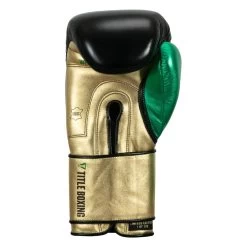 WBC By TITLE Boxing Green Belt Training Gloves 1.0 -Boxing Shop wgbtg bk gd gn 4 1
