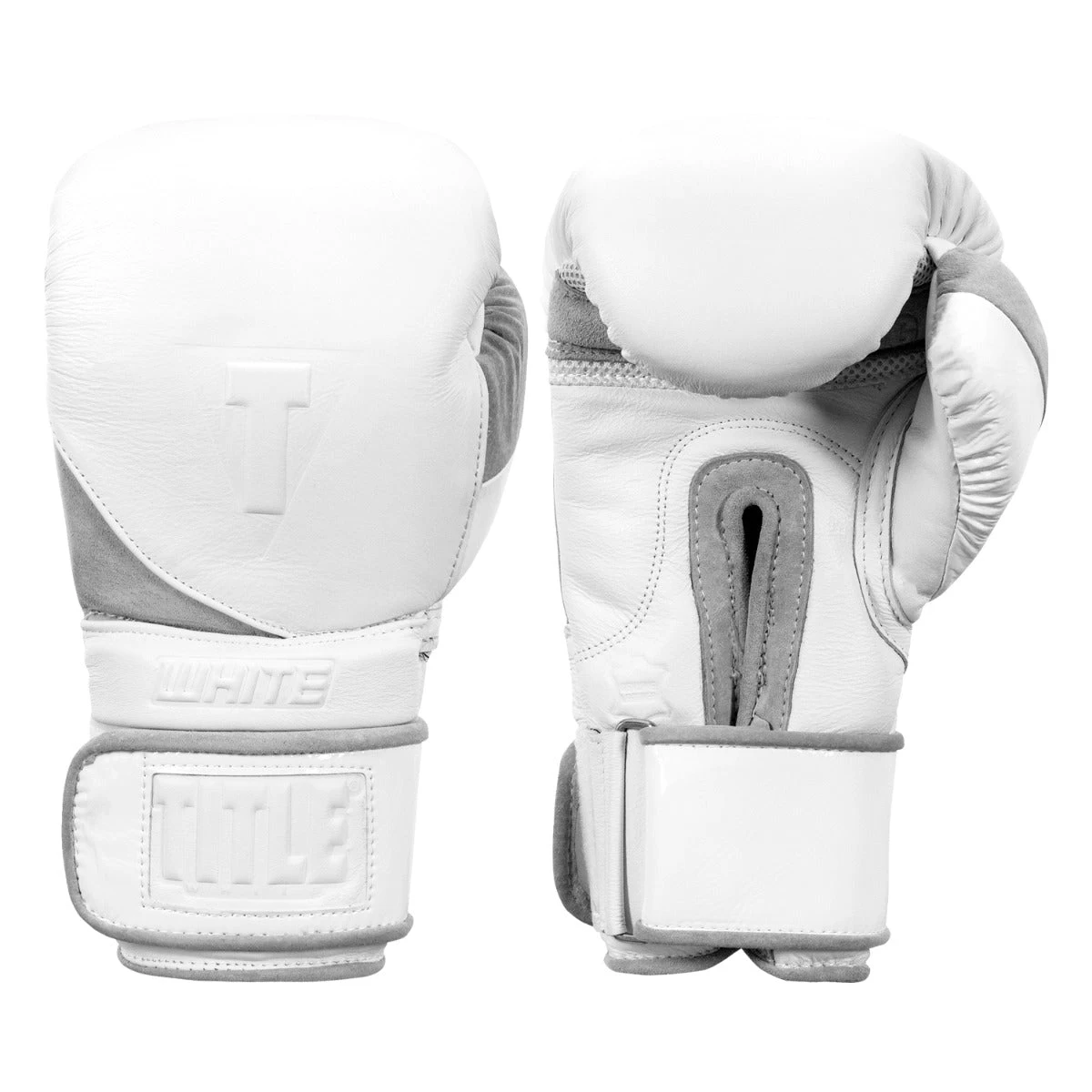 TITLE White Boxing Bag Gloves 2.0
